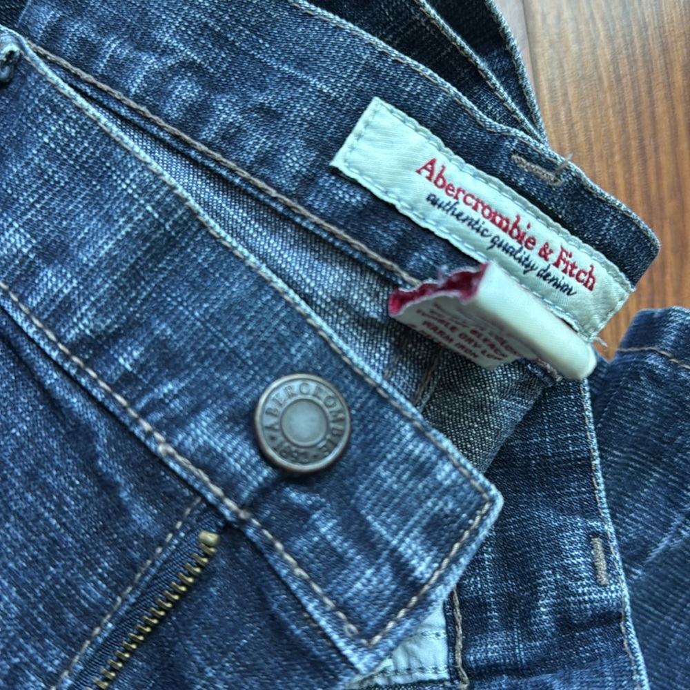 Y2K abercrombie & fitch a&f jeans size 0 - Picture 9 of 9